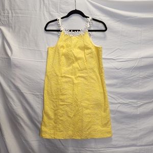 Lily Pulitzer Yellow Flower Sundress Size 4